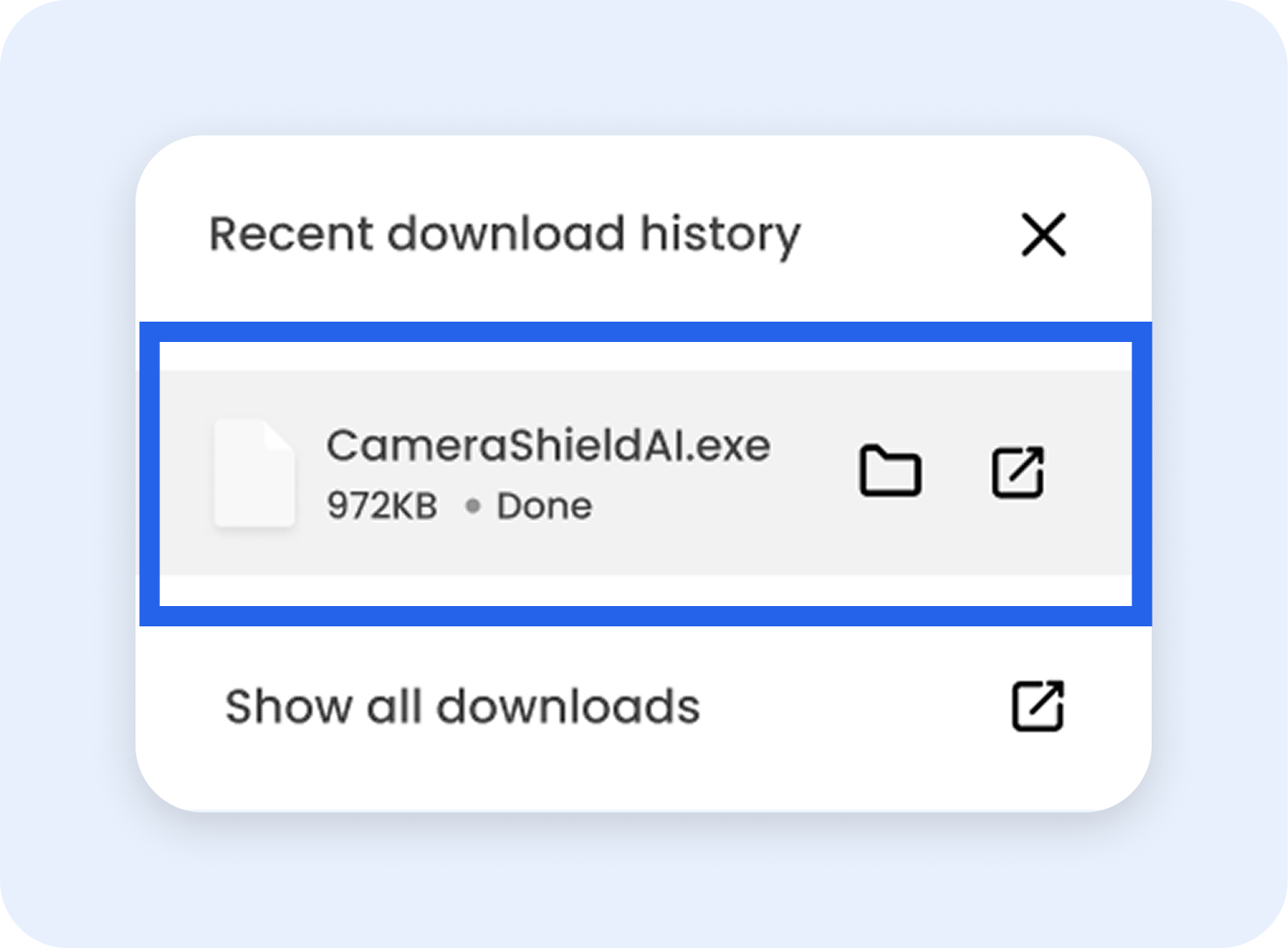 Open the Camera Shield AI setup file